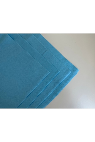 Açık Mavi Rengi Metrelik Ince Keçe Kumaş Keçe 1 Mm Aktivite Keçesi Renkli Keçe 1 Metre 100cmx100cm