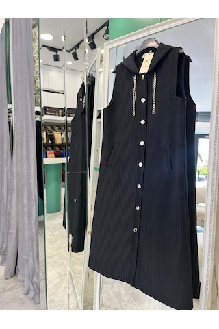 Nurgün Kapitone Yelek - Siyah - 46 Siyah