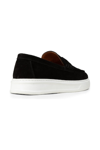 Deery Erkek Hakiki Süet Siyah Loafer Ayakkabı - 02043msyhp02