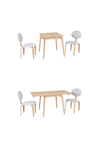 Vilinze Ege Sandalye Avanos Ahşap Mdf Mutfak Masası Takımı - 70x140 Cm Lodos