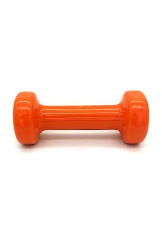 Alin Sport Vinyl Kaplı Dambıl 1 Kg Fitness, Pilates Ve Ev Egzersiz Ağırlığı Turuncu