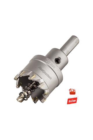 Knisaw Delik Testere 35mm Çap inox Paslanmaz Saca Uygundur