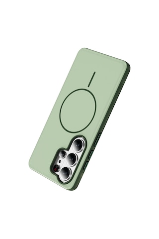 Vendas Galaxy S26 Ultra Uyumlu Joko Neksa M-safe Kapak + Bilvis Cam Ekran Koruyucu Yeşil