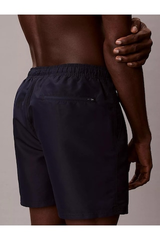 Calvin Klein Erkek Logo Baskılı Hızlı Kuruyan Kumaş Beli Lastikli Lacivert Deniz Şortu Lv00n61047-0pp-13399 Lacivert