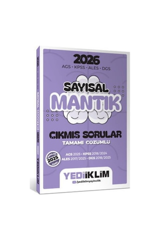 2026 Ags Kpss Ales Dgs Sayısal-sözel Mantık Tamamı Çözümlü Çıkmış Sorular Seti