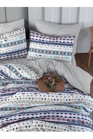 Mystory Home Lastikli Çarşaflı Tek Kişilik Nevresim Takımı Diamente