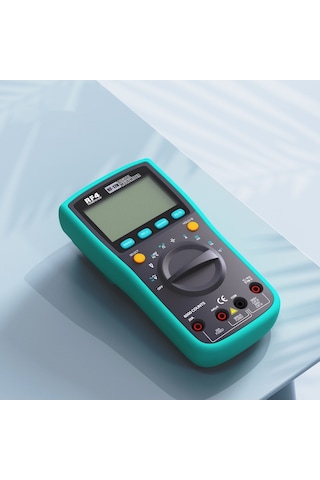Rf4 Rf-17n El Dijital Multimetre Lcd Arka Işık Ac / Dc Ampermetre Voltmetre Ohm Gerilim Test Cihazı Ölçer Pilsiz