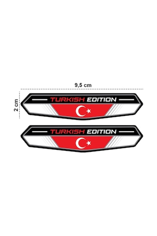 3D Motosiklet Çıkartma Etiket Sticker Turkish Edition