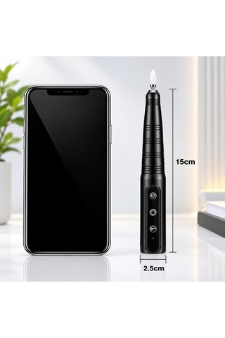 Hpytech Şarjlı Elektrikli Tırnak Törpüsü 1200mah Kablosuz Manikür Pedikür Cihazı Profesyonel Tırnak Bakım