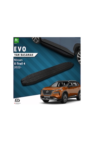 S-dizayn Nissan X-trail T33 Evo Siyah Yan Basamak 183 Cm 2022 Üzeri
