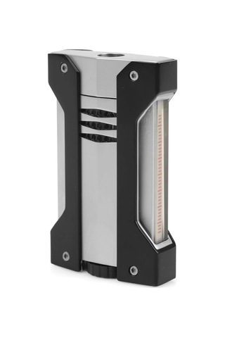 Conquistador Tek Torch Pürmüz Krom Siyah Defi Extreme Dizayn Metal Puro Çakmağı Cnq-024