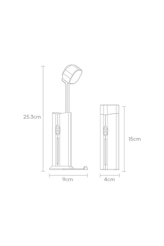 Springsun Beyaz 800mah Çok Fonksiyonlu Öğrenci Lambası - Göz Koruyucu, Powerbank, Gece Lambası, Okuma Yazma İçin Masaüstü Taşınabilir Işık Diğer