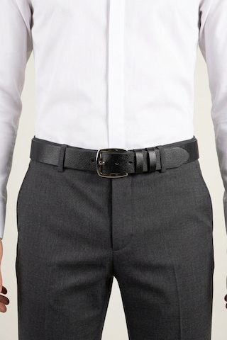 Firuze Tekstil Ltd Şti Hakiki Deri Erkek Spor Kemer - Kot Ve Jeans Pantolon Uyumlu 4.5 Cm Açık Pembe - Siyah