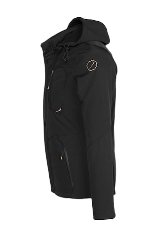 Erkek Su Ve Rüzgar Geçirmez Softshell Mont 434274507 - Siyah