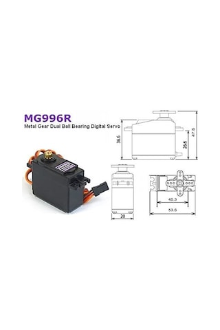 Gözeler Mg996r Servo Motor - Sürekli Dönebilen 360