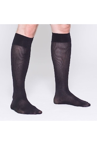 Varimed Çizgili Erkek Diz Altı Ccl2 Kapalı Burun Varis Çorabı