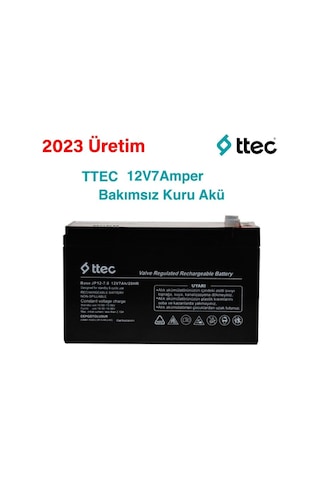 Ttec 12 Volt 7A Akü- 12V 7 Ah Kuru Akü Ağustos 2024 Üretim 8 Adet