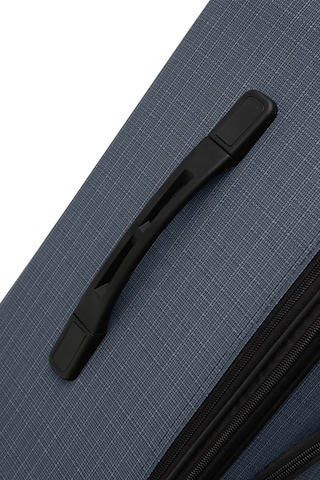 Oleets 8 Tekerli Su Geçirmez Ultra Kalite Kumaş Orta Boy Valiz Lacivert