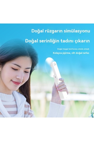 Aurora Usb Küçük Fan Cebi Katlanır El Tipi Elektrikli Fanşarj Edilebiler