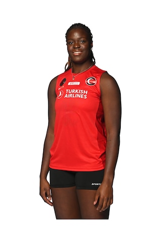 Sportive Türk Hava Yolları Kadın Kırmızı Voleybol Forması 20250807001-krmz Kırmızı