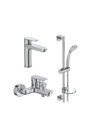 Ideal Standard Cerafine O 3 Lü Aplike Banyo Seti, Krom, 3 Parça Bc554aa+bc500aa+b9503aa Is.35.03.01.01 Krom