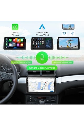 Eonon E46a12s Android 13 Oto Teyp Bmw E46 Uyumlu 9 Dokunmatik Multimedya Sistemi - 4g Destekli 9"