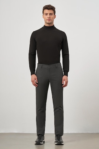 İmza Koyu Antrasit Düz Gabardin Slim Fit Casual Pantolon 1003245108 Koyu Antrasit