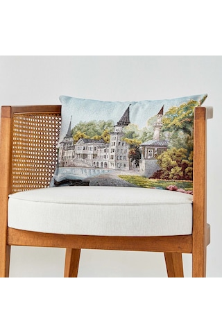 Karaca Home Boğaziçi Bej İç Dolgulu Kırlent 32x50 Cm Şık Ve Konforlu Dekoratif Yastık Bej