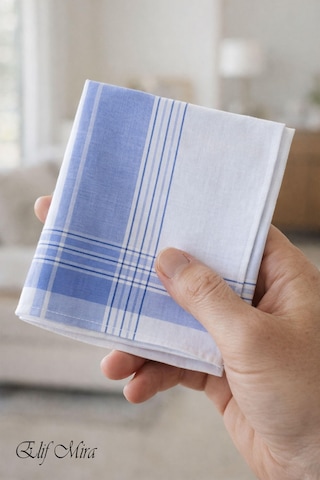 Hepsine Rakip 12 Li Erkek Cep Yaka Mendil Seti 40x40 Cm Pamuklu Mirfatih Pudra