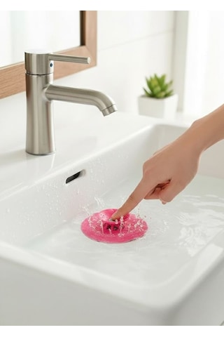 Ufo Lavabo Küvet Tıkacı, Lavabo Banyo Gider Tıkacı, Koku Önleyici Duşa Kabin Tıkacı Çok Renkli