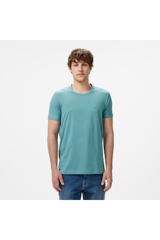 Nautica Erkek Yeşil Regular Fit T-shirt 026 V55009t Yeşil