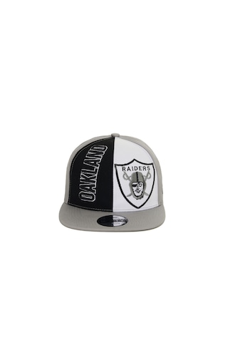 Berellini Oakland Raıders Hip-hop Şapka Özel Kolleksiyon Gri - Beyaz