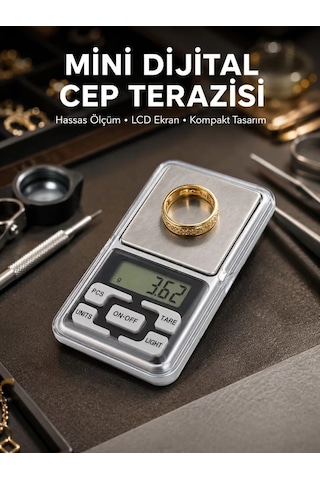 Taşınabilir Dijital Cep Terazisi 5 Ölçüm Birimli Yeni Nesil Belirtilmemiş
