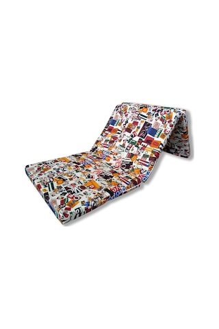 Lüks Katlanır Yatak 80x180x8 Cm Sünger Love Desen