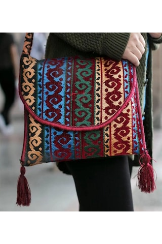 Bk Gift El Yapımı Otantik Türk Kilim Omuz Çantası -5, Günlük, Kitap, Tablet, Plaj Ve Seyahat Çantası Kobitmeyencom35840 Bk Gift