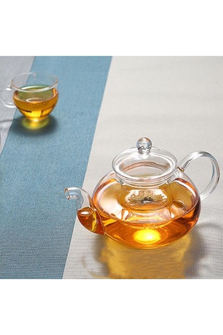 Vilead Borosilikat Cam Kalın Çaydanlık El Yapımı Isıya Dayanıklı Çiçek Çaydanlık Çin Kungfu Çay Kokulu Öğleden Sonra Çay Aksesuar Çaydanlıklar Altın