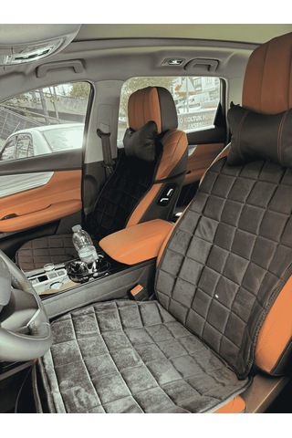Fiat Albea Koltuk Minder Ortopedik Cepli Araç Ve Kılıf Seti Tam Uyumlu,antrasit Renk