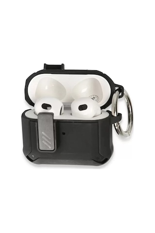 Mepa Newface Apple Uyumlu AirPods 3 3.nesil Truva Kılıf - Siyah Najmaddin