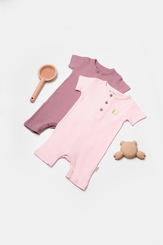 BabyCosy 2 Li Kısa Kollu Tulum Csyb9036 001