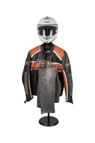 Biker Butler Kask Askılı Metal Dilsiz Uşak Motosiklet Tutkunlarına Özel Siyah