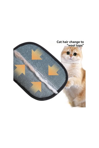 Hangfox Evcil Hayvan Tüy Temizleme Eldiveni 4 Adet Çift Taraflı Silikon Tüy Kaldırıcı Köpek Kedi Tüy Temizleyici Aracı Sarı-siyah Siyah