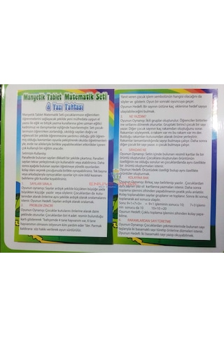 Diytoy Manyetik Tablet Matematik Seti & Yazı Tahtası 98 Parça