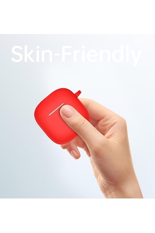 Huawei Freebuds Se 2 / Se 3 Uyumlu Silikon Kulaklık Kılıfı Darbe Emici, Yumuşak Dokulu, Askılı Koruyucu Kapak Yeşil