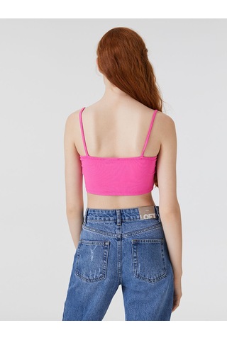 Loft Crop Kadın Atlet Fuchsıa