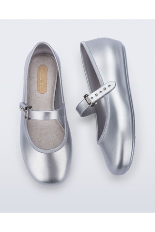 Mini Melissa Soft Ballerina Kız Çocuk Ayakkabı 36244 Gümüş