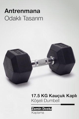 Çelik Ağırlık, Metal Tutma Yerlerine Sahip Tekli Dambıl-kdb 17.5 Kg- Tekli