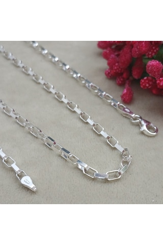 925 Ayar Gümüş İtalyan Model Kolye 3 Mm 55 Cm