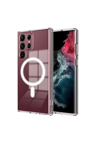 Samsung Galaxy Uyumlu S23 Ultra Kılıf Tacsafe Wireless Kapak Çok Renkli