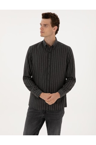 Pierre Cardin Erkek Antrasit Gömlek Desenli 50316765-vr006 Antrasit