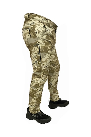 Mysia Outdoor Pixel Kamuflaj Soft Shell Pantolon İçi Polarlı Çok Renkli